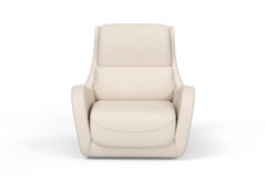 Silla de salón giratoria Modern Capelinhos, DEDAR Ivory Boucle, de Greenapple