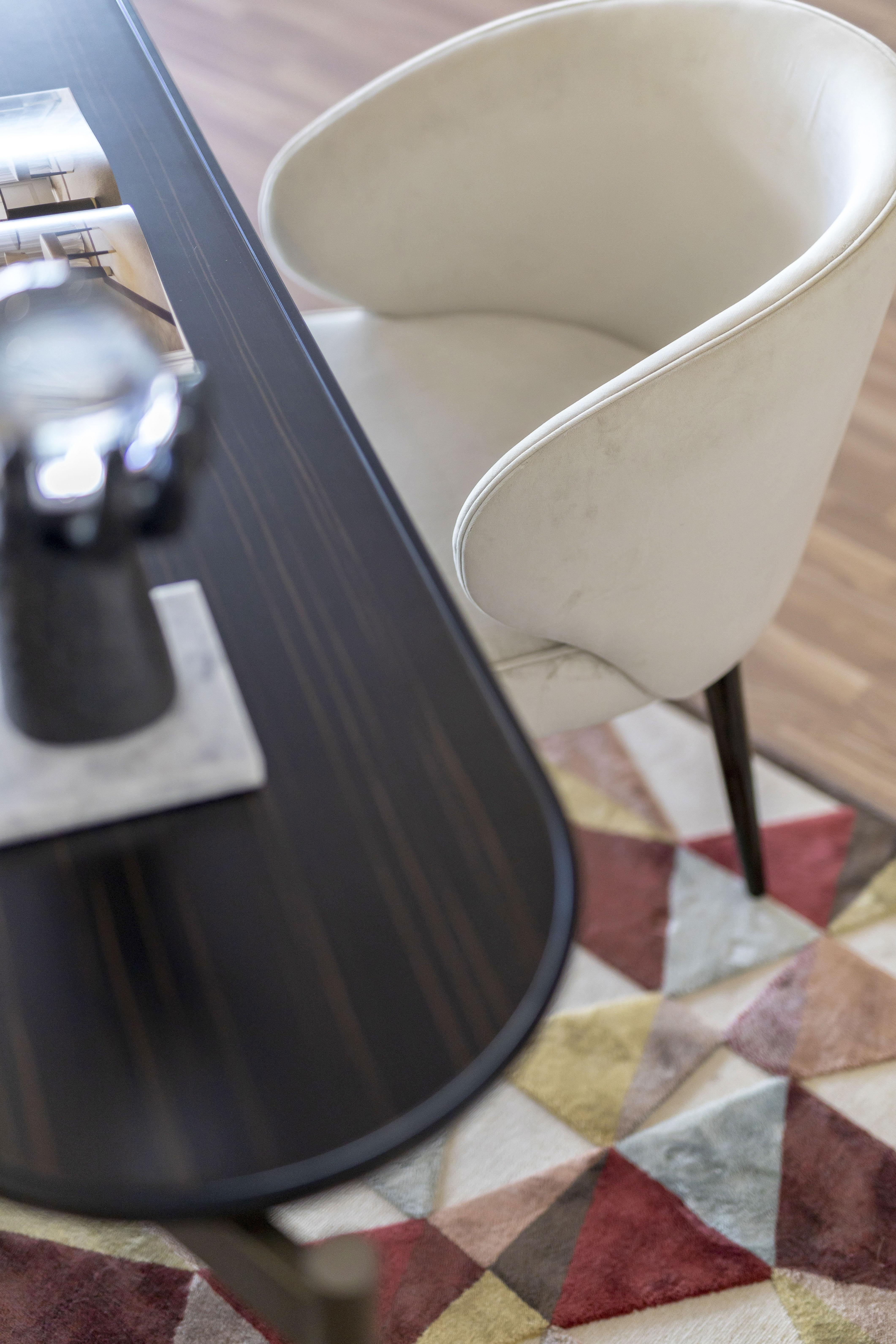 Moderner Capri-Schreibtisch aus Ebenholz und bronziertem Eisen, handgefertigt von Stylish Club im Angebot 9