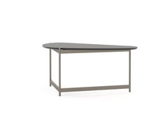 Escritorio moderno Capri de ébano y hierro bronceado, hecho a mano por Stylish Club