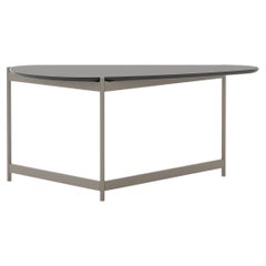 Modern Capri Desk Made with Ebony and Bronzed Iron, Handmade by Stylish Club