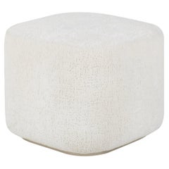 Modern Capri Pouf Ottoman Holly Hunt Chenille Handmade in Portugal by Greenapple