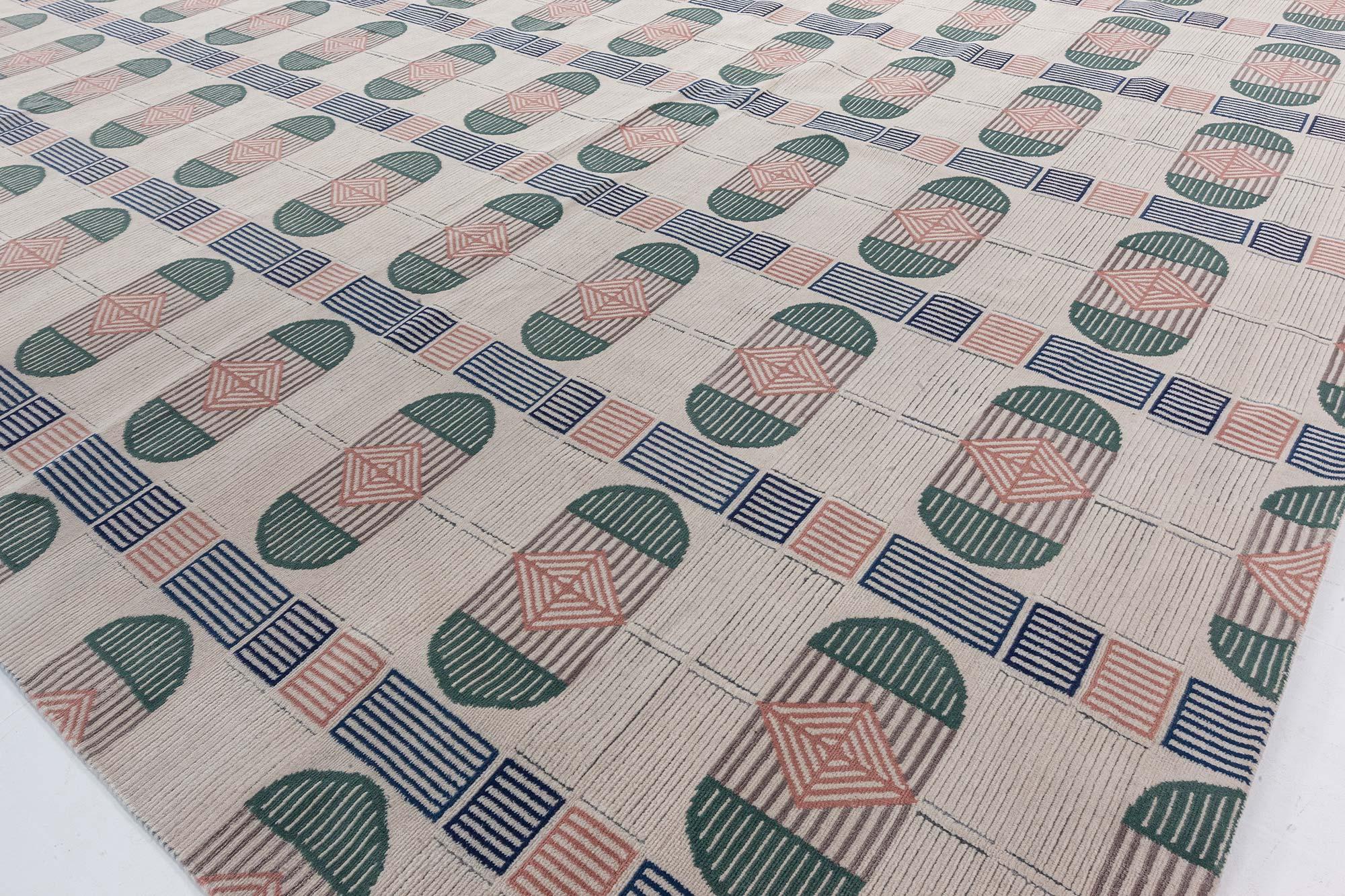 Hand-Knotted Modern Capsule Rug by Doris Leslie Blau For Sale