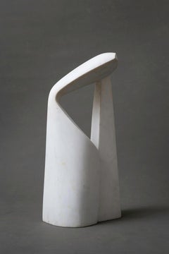 Modern Carrara Marble Sculpture by Bertrand Créac'h, 1993