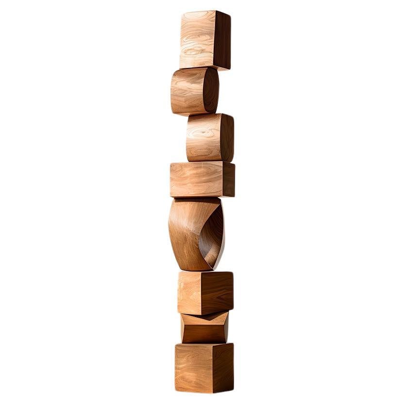 Modern Carved Tranquility Totem Still Stand No74, Joel Escalona Design For Sale