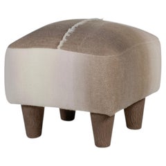 Modern Castanha Pouf Ottoman, Holly Hunt Alpaca, Handmade by Greenapple