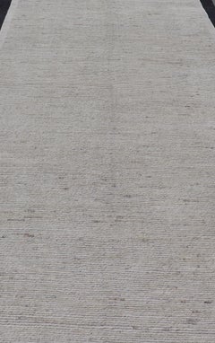 Modern Casual Gallery Runner in Neutral Tones with Cream & Ivory 7'0 x 18'4