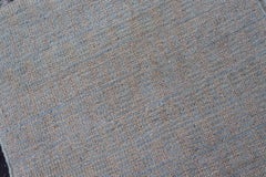 Modern Casual Piled Runner in Lt. Blue and Taupe Colors With Minimalist Design