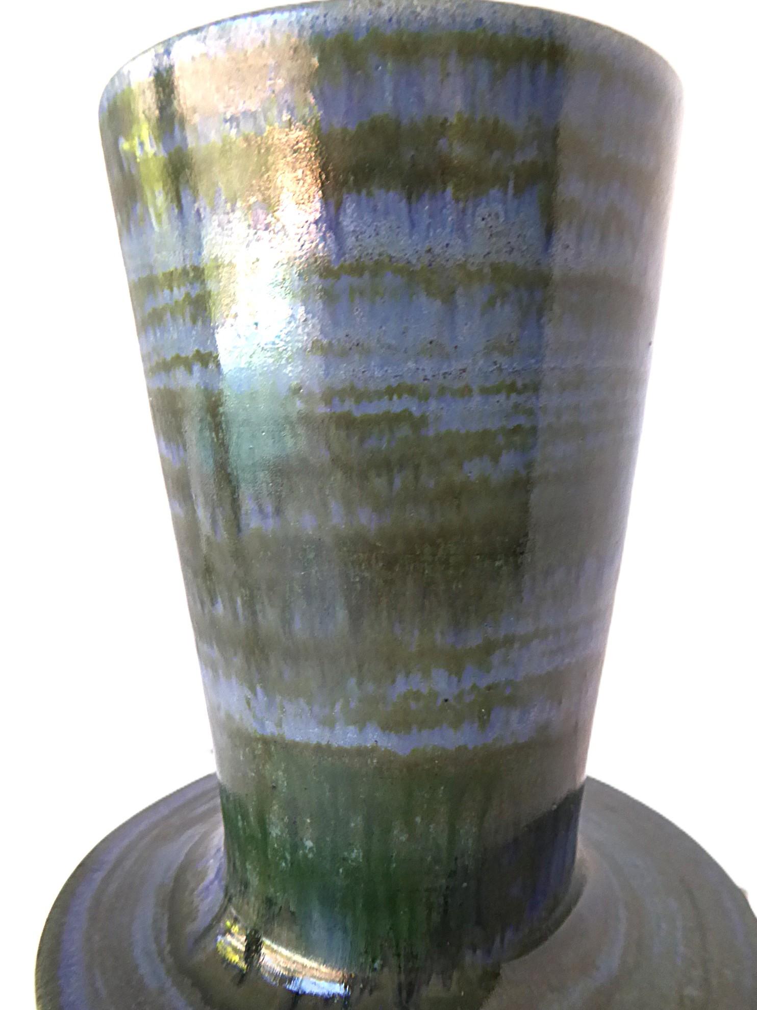 Moderne Vase moderne catalan en céramique à double face Isabel Barba-Formosa Espagne 1970 en vente