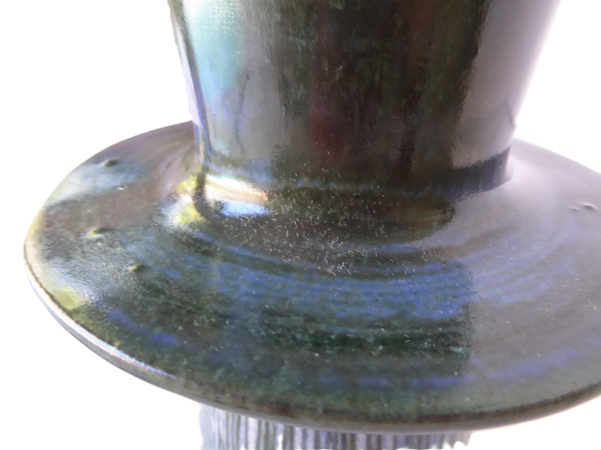 Fin du 20e siècle Vase moderne catalan en céramique à double face Isabel Barba-Formosa Espagne 1970 en vente