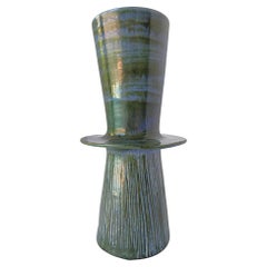 Modern Catalan Double Sided Ceramic Vase by Isabel Barba-Formosa Spain 1970s
