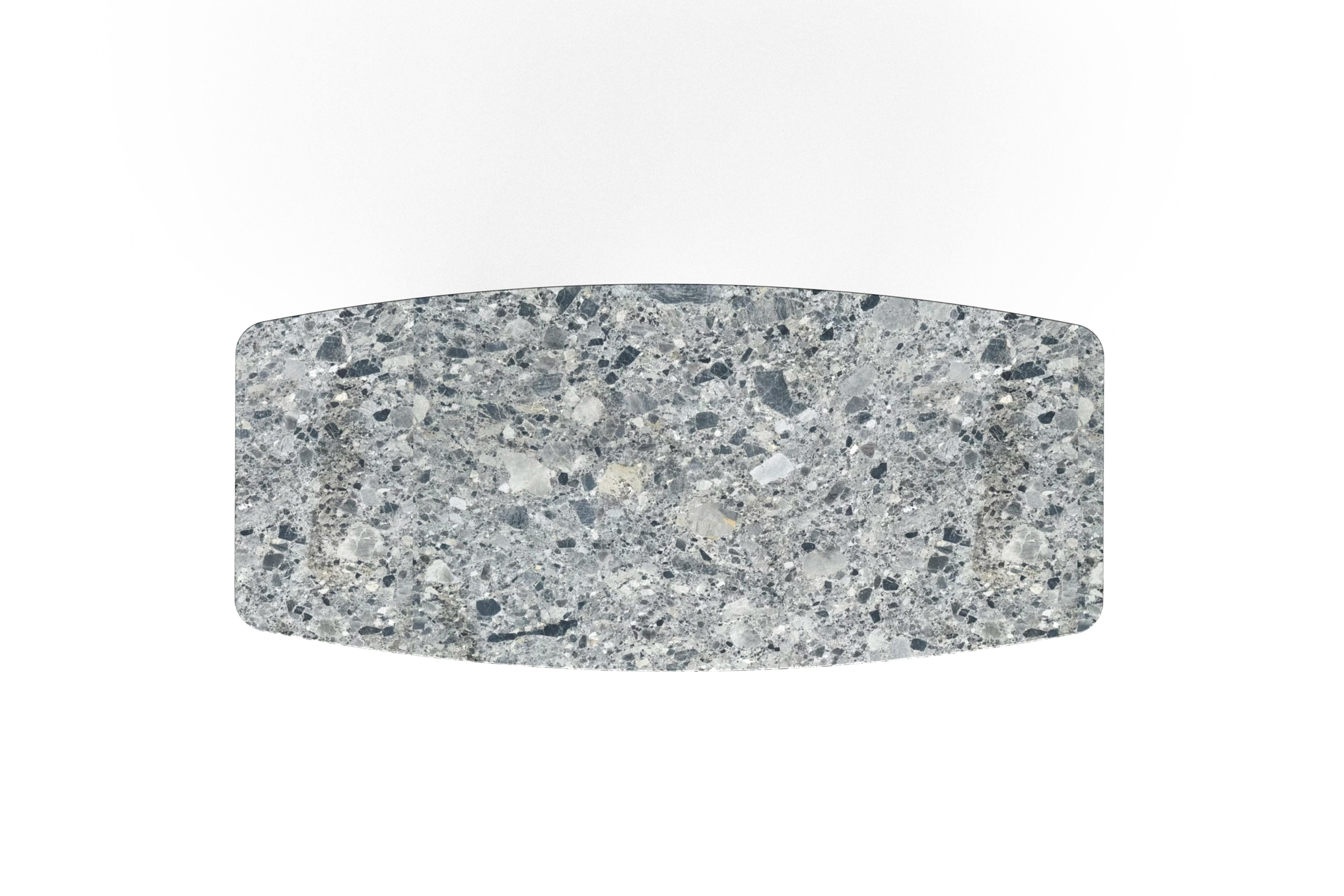 Moderne Table de salle à manger moderne C&C Ceppo Grey Stone fabriquée à la main au Portugal par Greenapple en vente