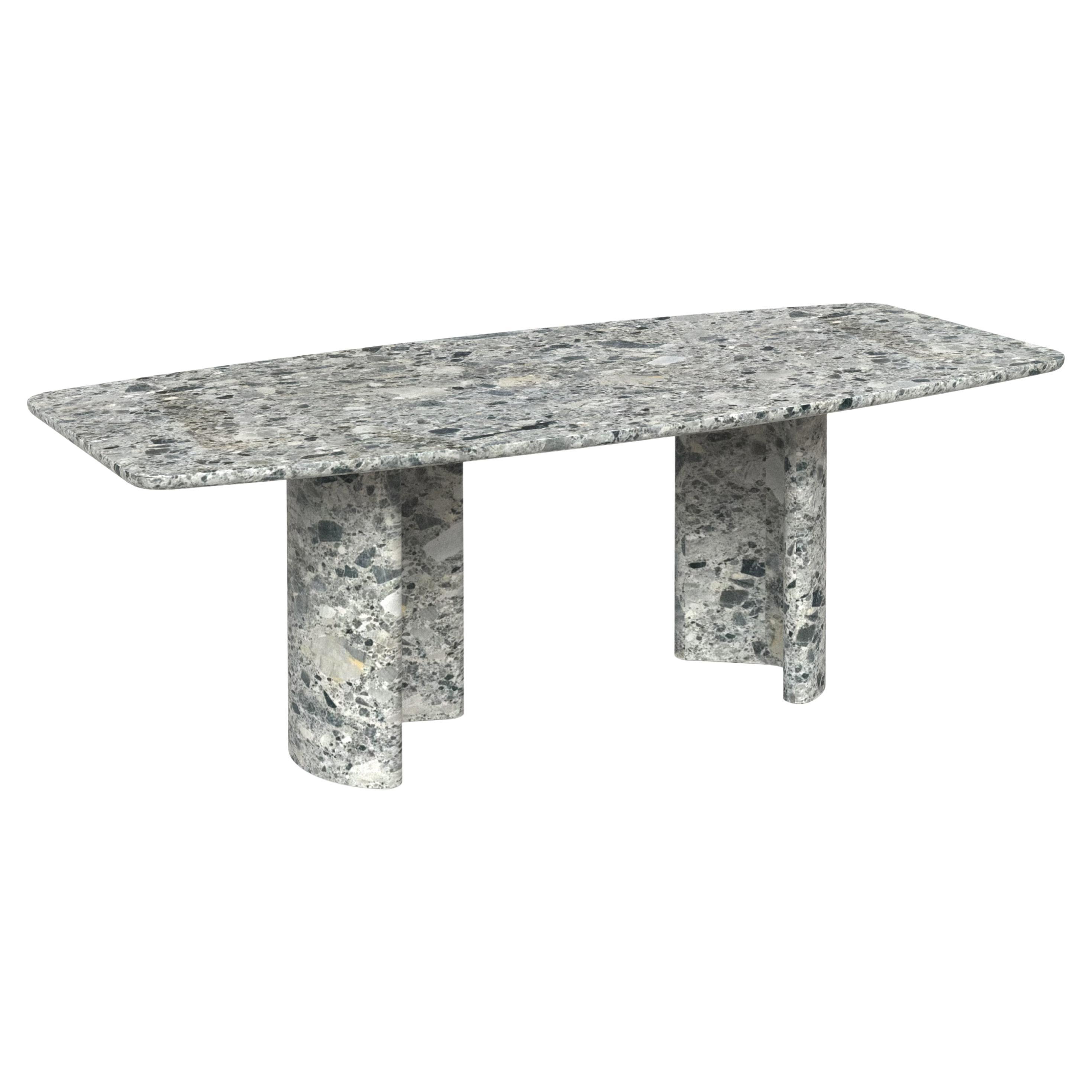 Tavolo da pranzo moderno C&C Ceppo Grey Stone fatto a mano in Portogallo da Greenapple
