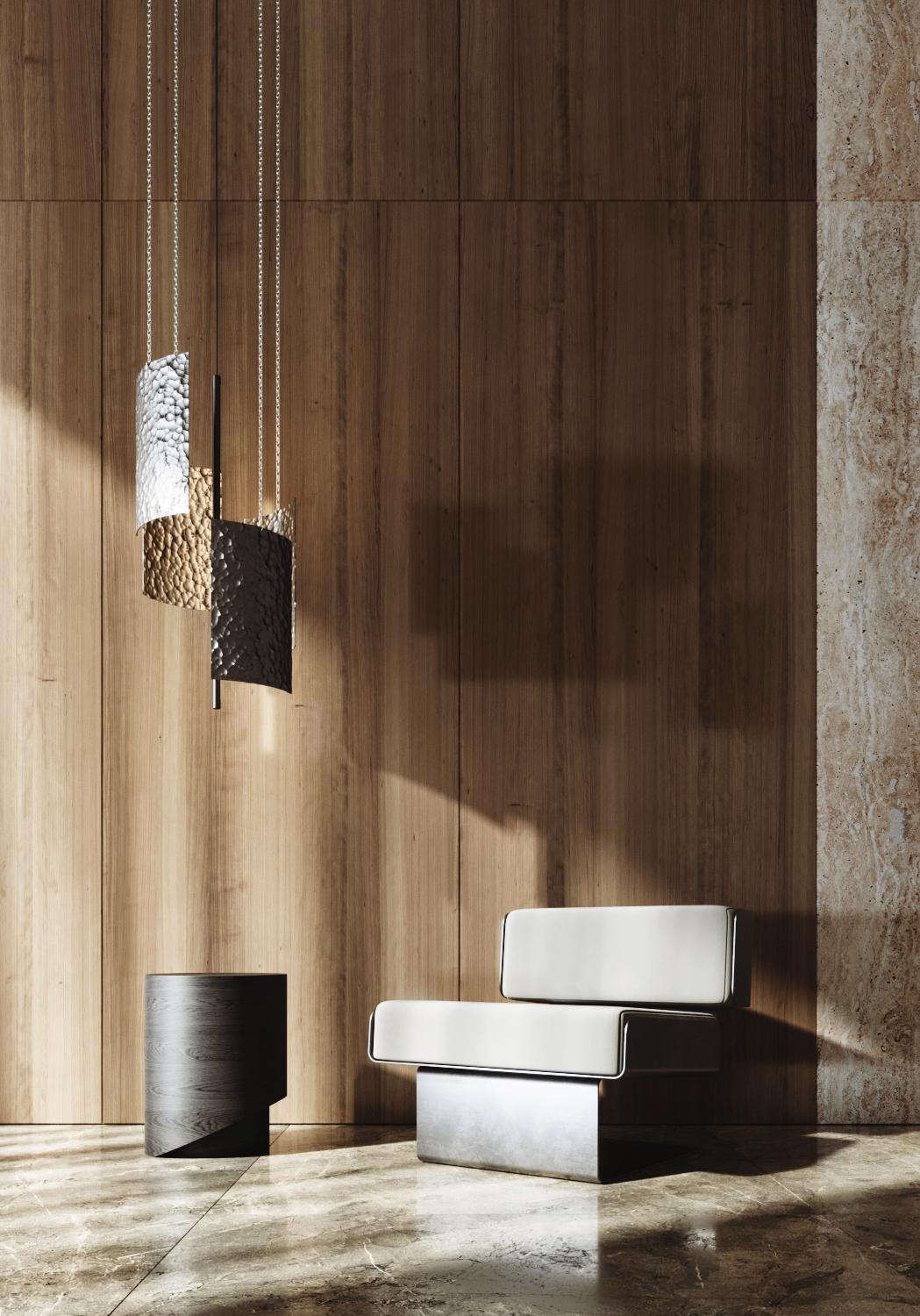 Lámpara Colgante de Techo Moderna - Lámpara Panel Led - Pinceladas - Grande en venta 8