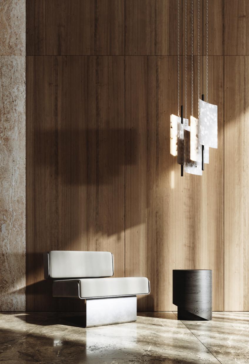 Lámpara Colgante de Techo Moderna - Lámpara Panel Led - Pinceladas - Grande Pintado en venta