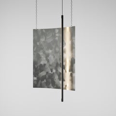 Modern Ceiling Pendant Light - Led Panel Lamp - Brush Strokes - Large