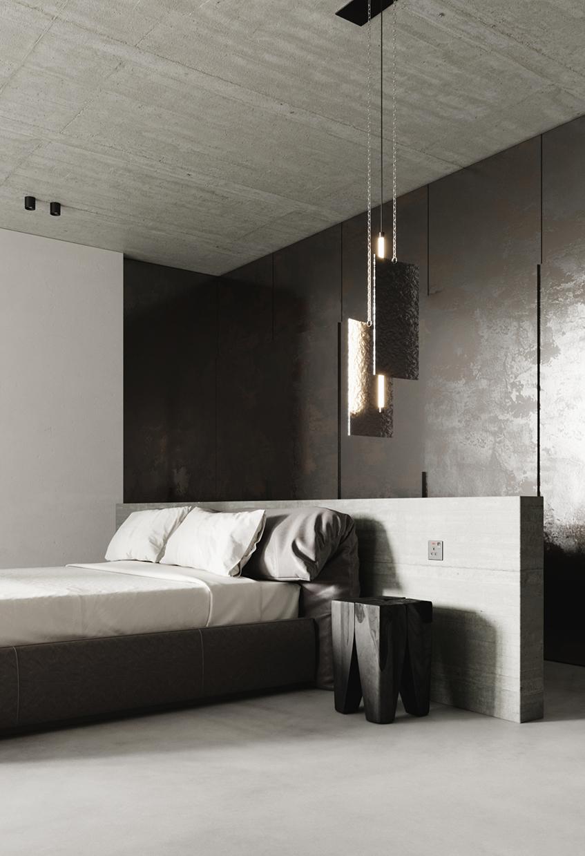 Lampada a sospensione da soffitto moderna - Lampada a pannello a LED - Timbro martellato - Media in vendita 2