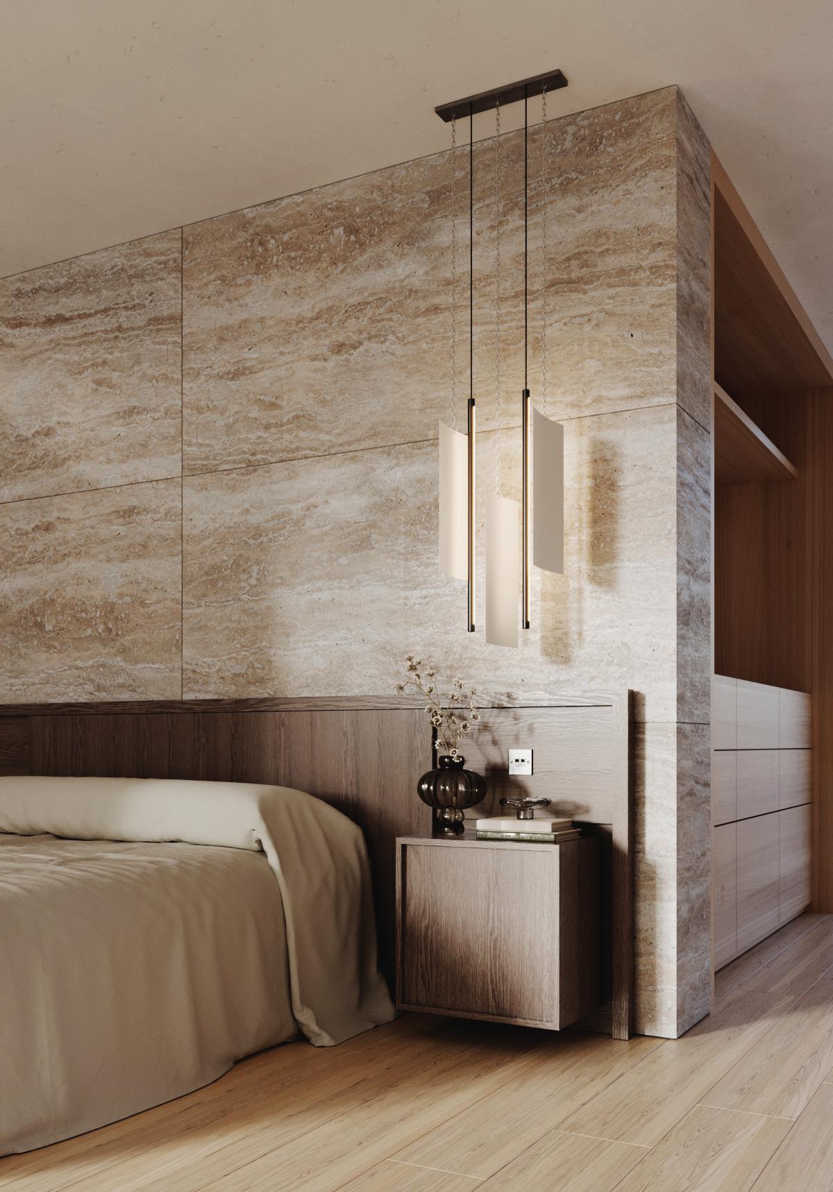 Lampada a sospensione da soffitto moderna - Lampada a pannello a LED - Timbro martellato - Media in vendita 4