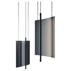 Moderne Deckenleuchte - LED-Paneellampe - Blau lackiert - Medium