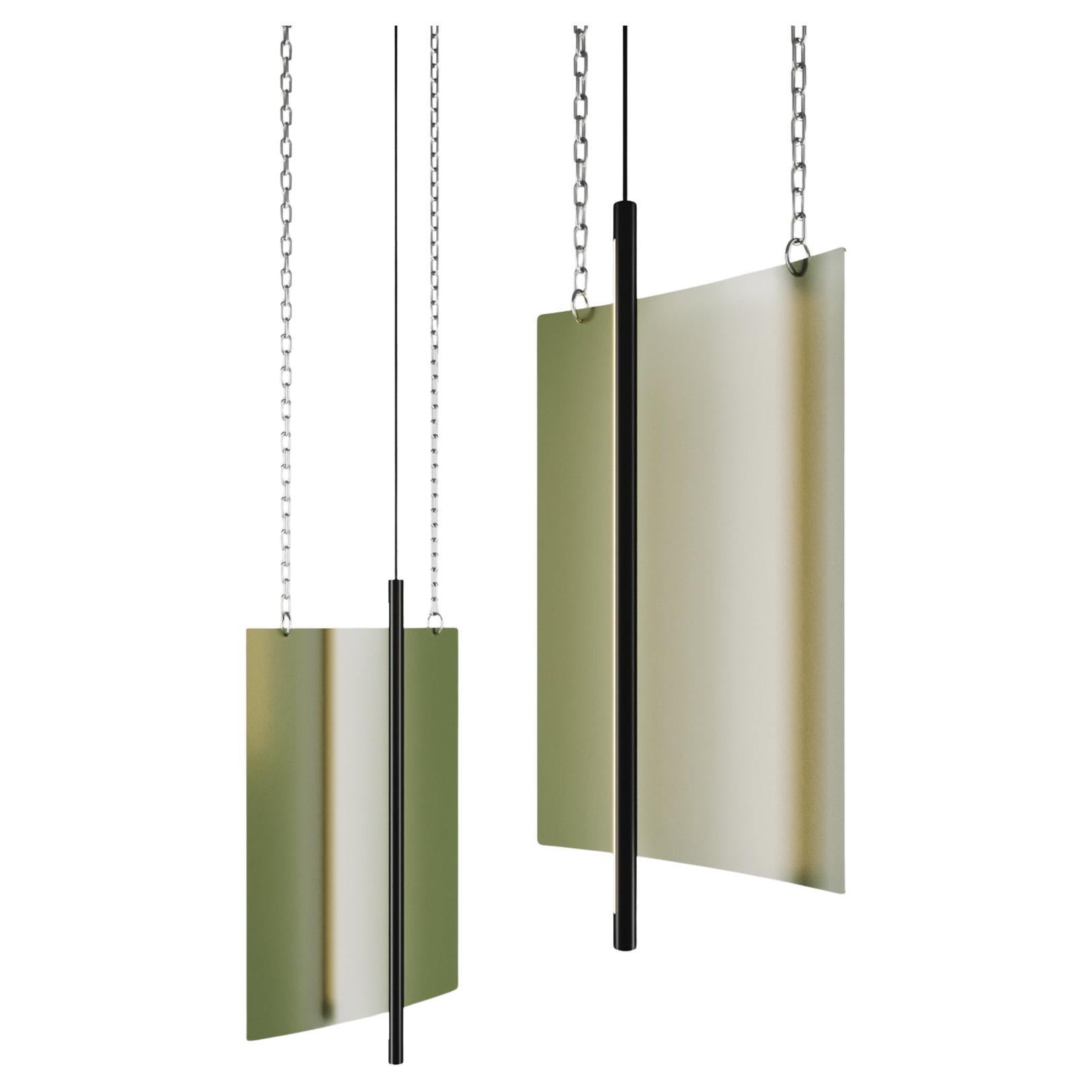 Lampada a sospensione da soffitto moderna - Lampada a pannello a LED - Verniciato Oliver - Medio