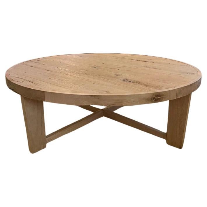 Modern Center Table In White Oak For Sale at 1stDibs