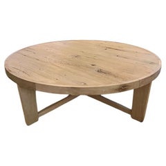 Mesa de centro moderna de roble blanco