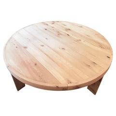 Modern Center Table In White Oak