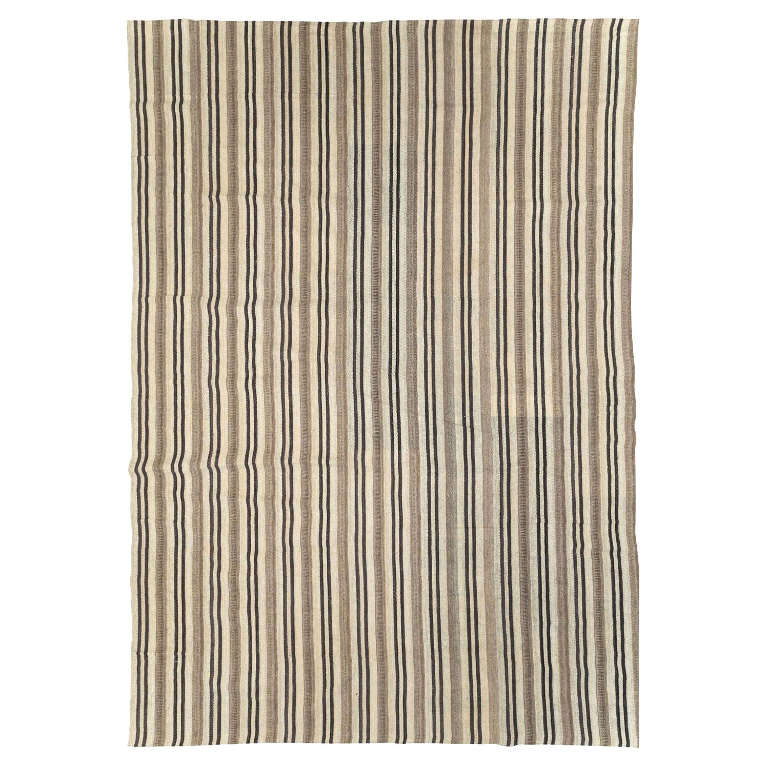 Tappeto Kilim a trama piatta turco del secolo moderno, fatto a mano, di grandi dimensioni per una stanza