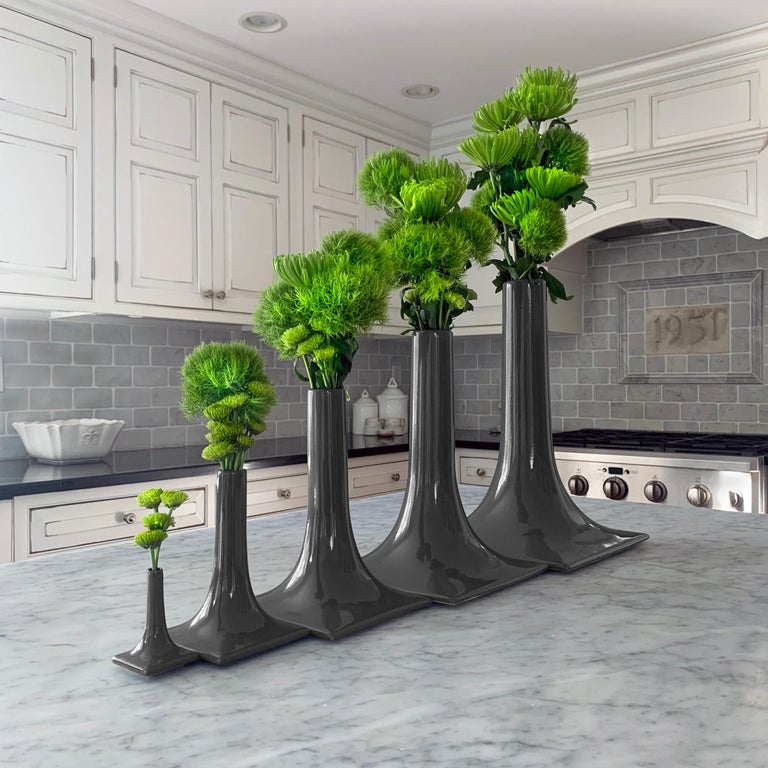 Modern Ceramic Bud Vase Centerpiece Tablescape Flower Vase 3