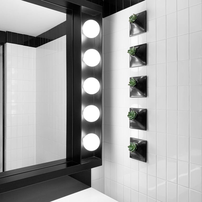 Modern Wall Planter, Living Sculpture, Mid Century Modern Decor, Node 6