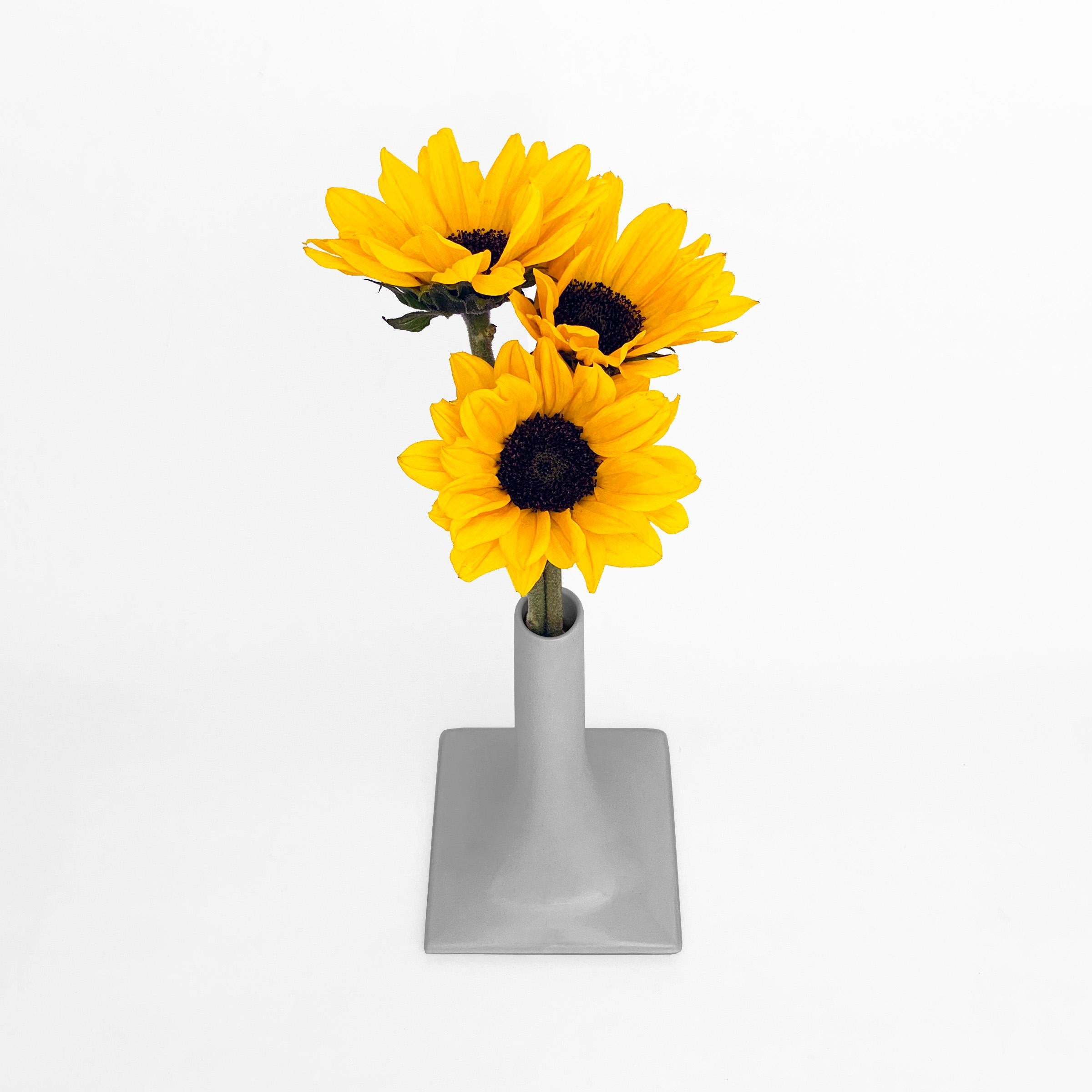 Cast Modern Ceramic Vase - Centerpiece - Tablescape - Flower Vase - 9