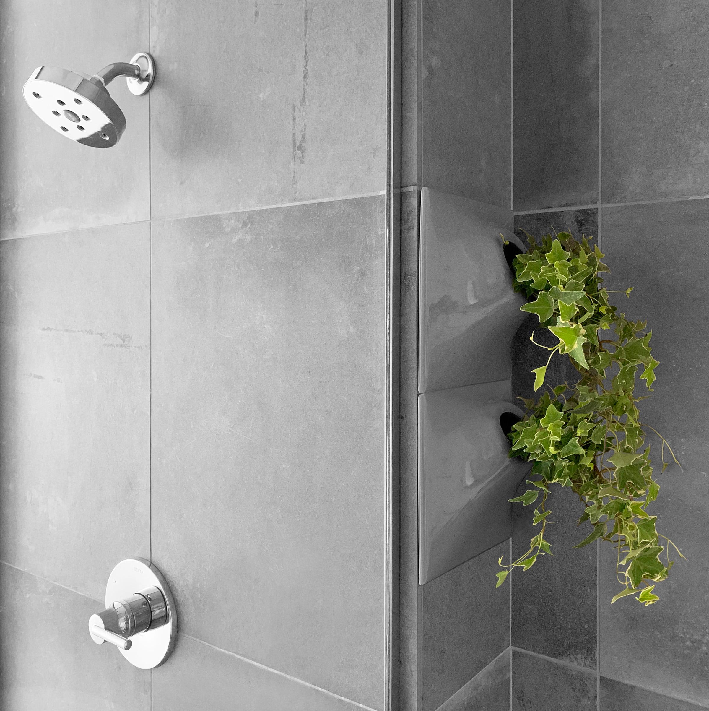 Contemporary Modern Ceramic Wall Planter, Living Wall Decor, Plant Wall Art, Node 9