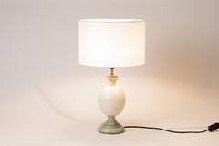 Modern Ceramic Egg Decoration Table Lamp by Charolles White and Grey Colors