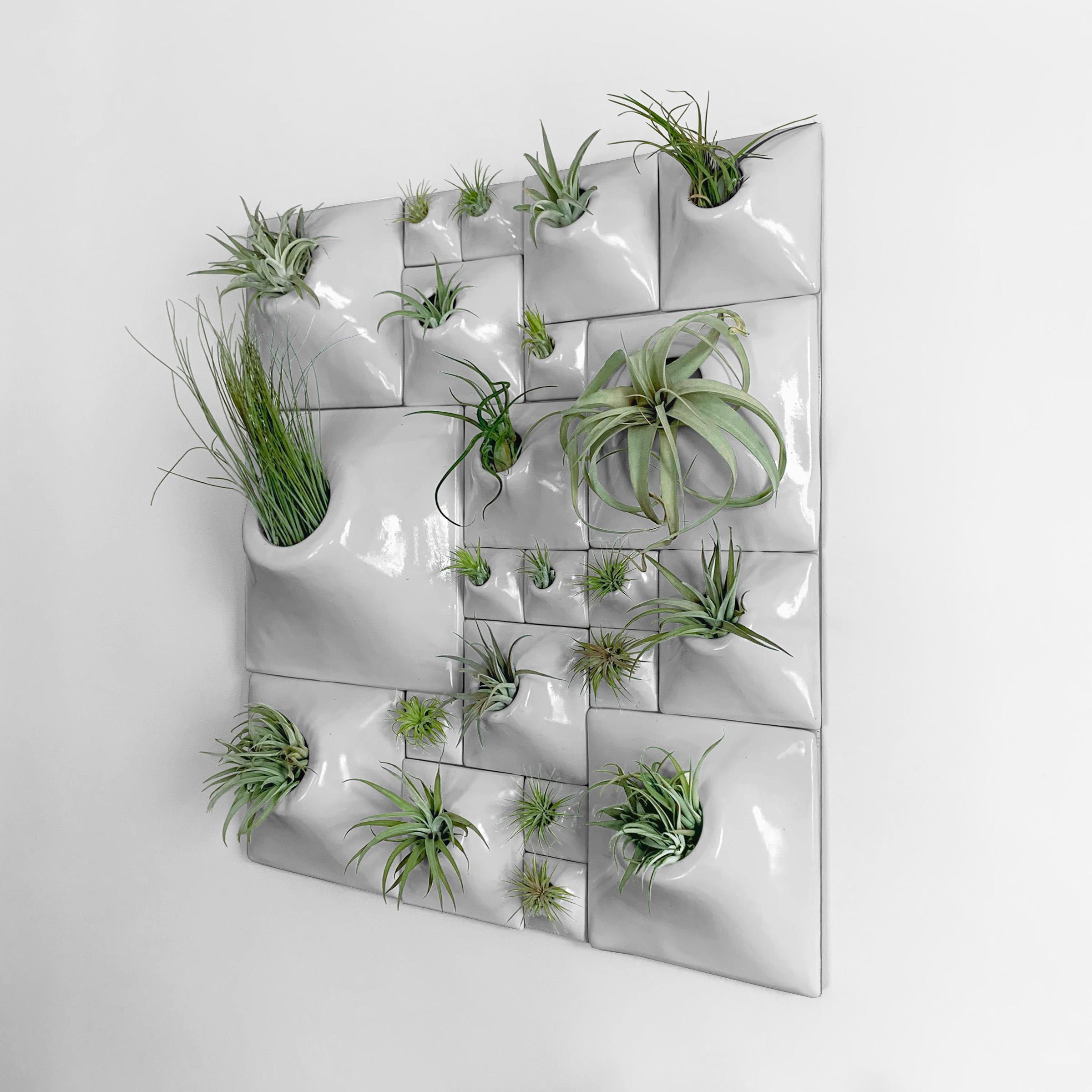 Modern Ceramic Greenwall - Living Wall Decor - Plant Wall - Price per sq ft For Sale 4