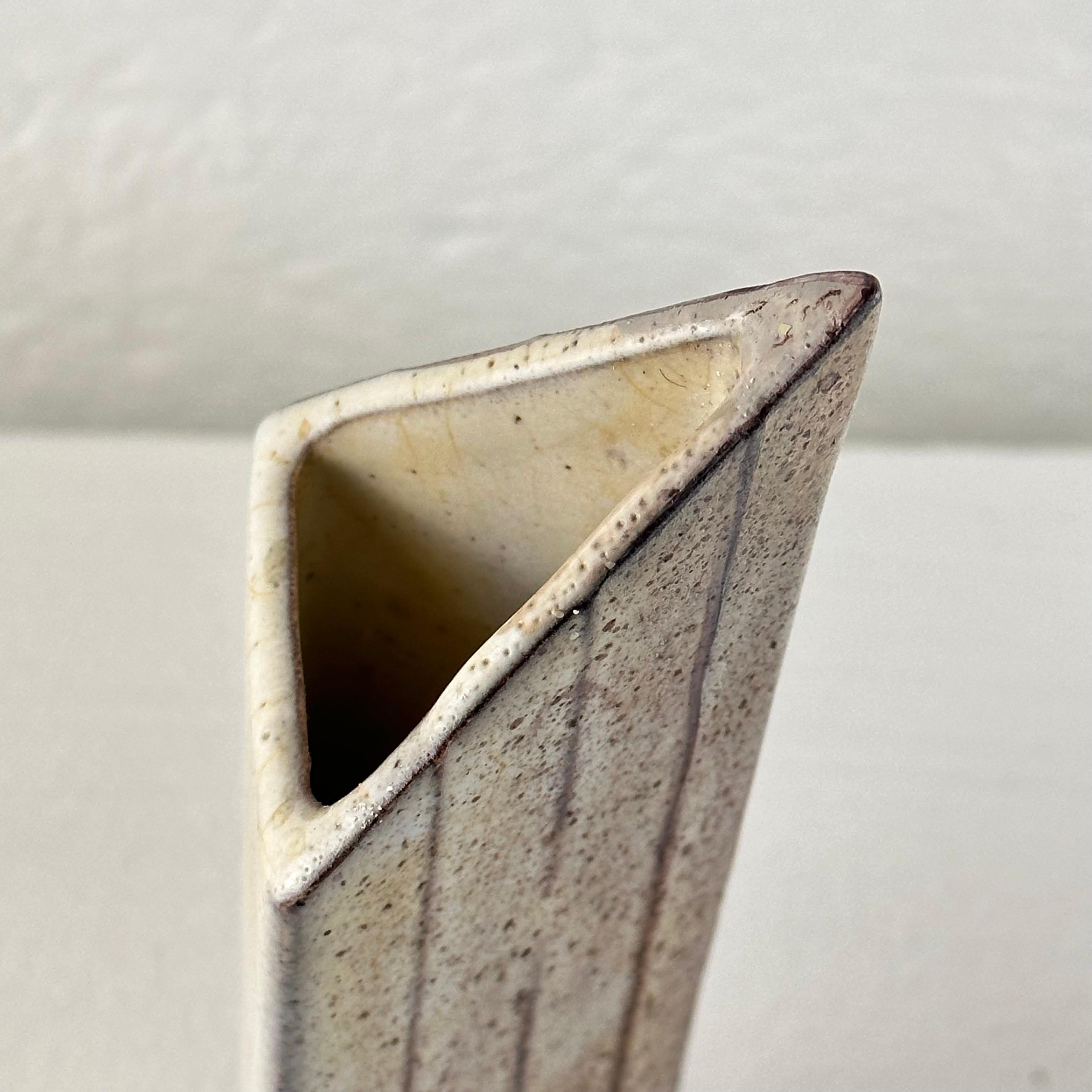 Late 20th Century Modern Ceramic Industrial Vase by Alessio Tasca, 1970s For Sale