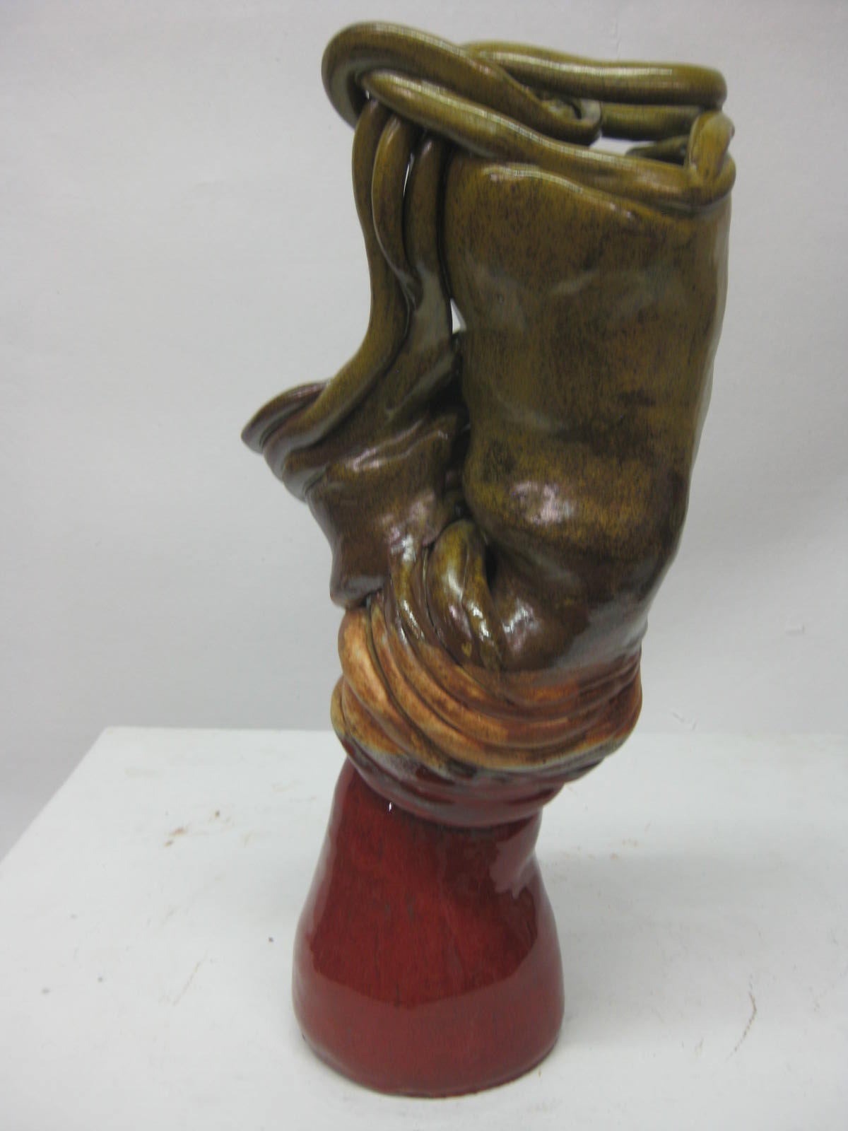 Mid-Century Modern Modern Ceramic Sculptural Vase For Sale