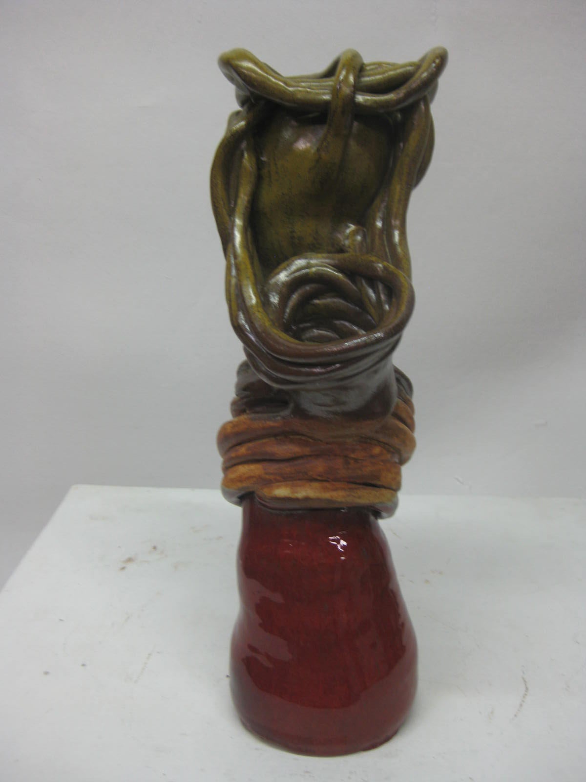 Modern Ceramic Sculptural Vase For Sale 1