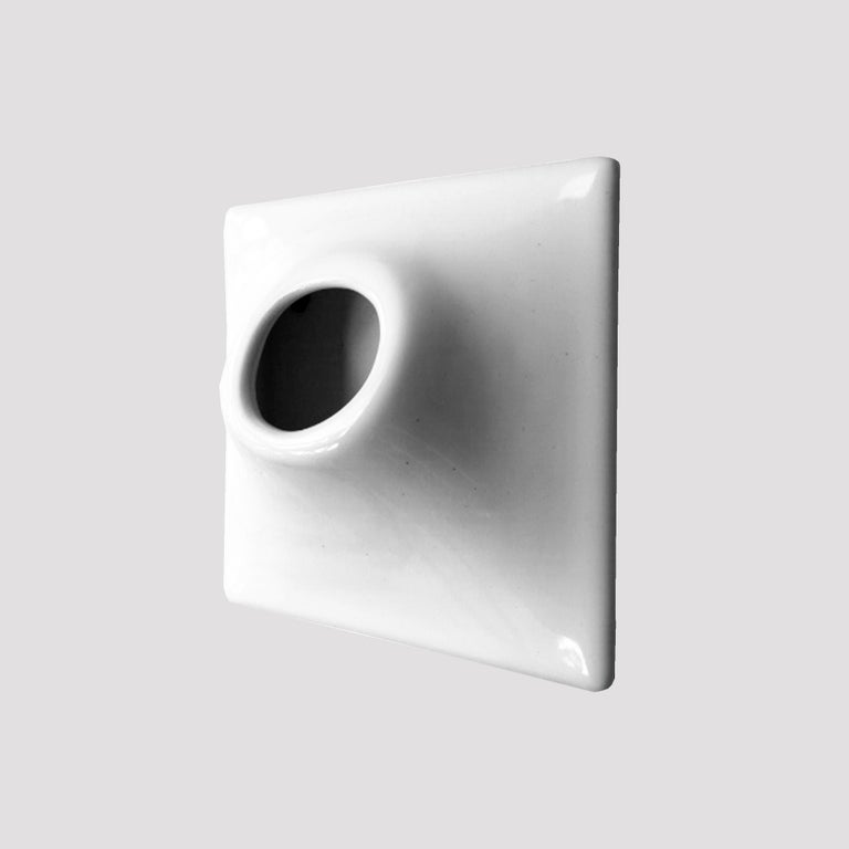 Modern Ceramic Wall Planter, Plant Wall Art, Vertical Garden Decor