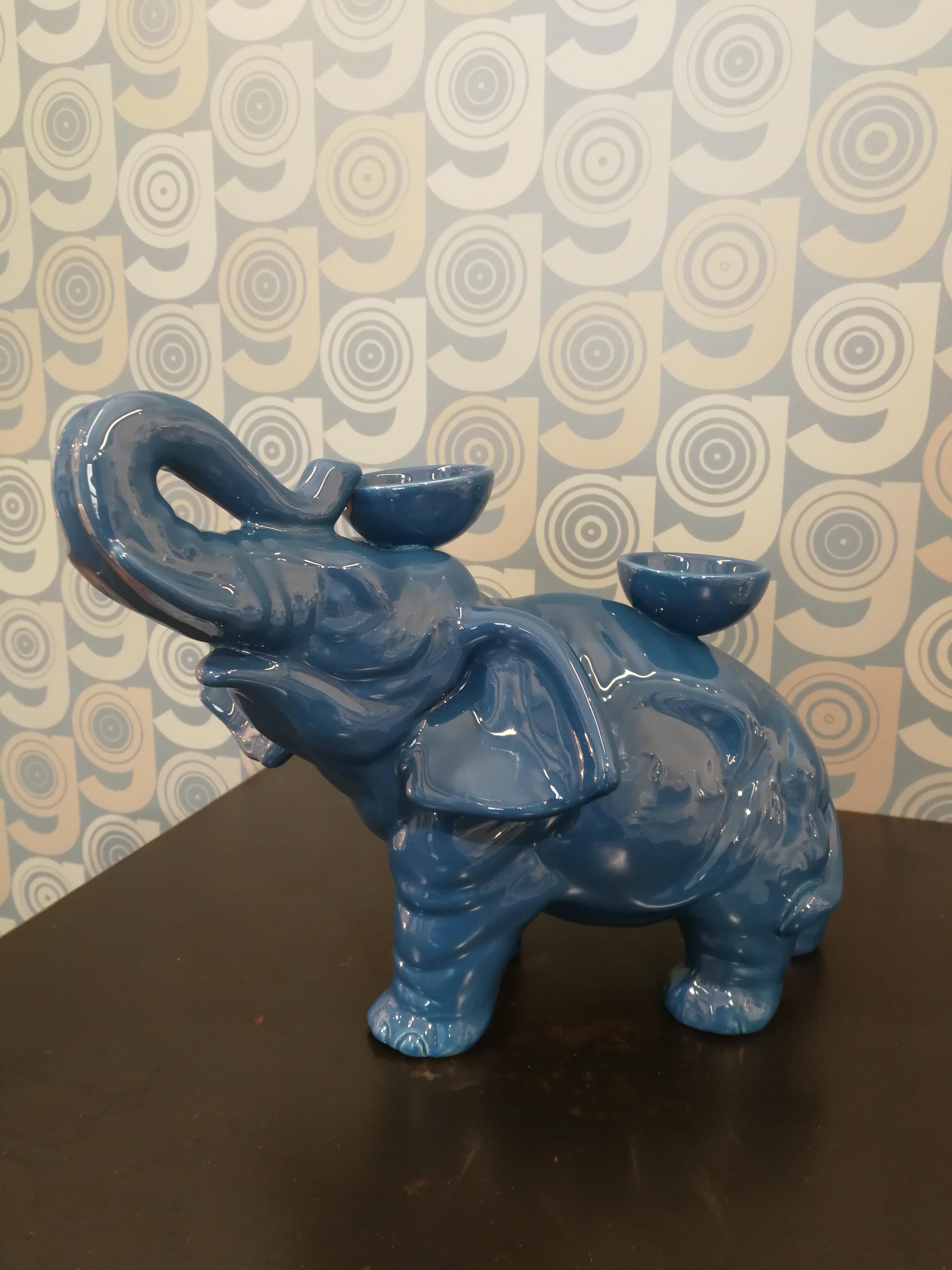 blue mountain pottery elephant