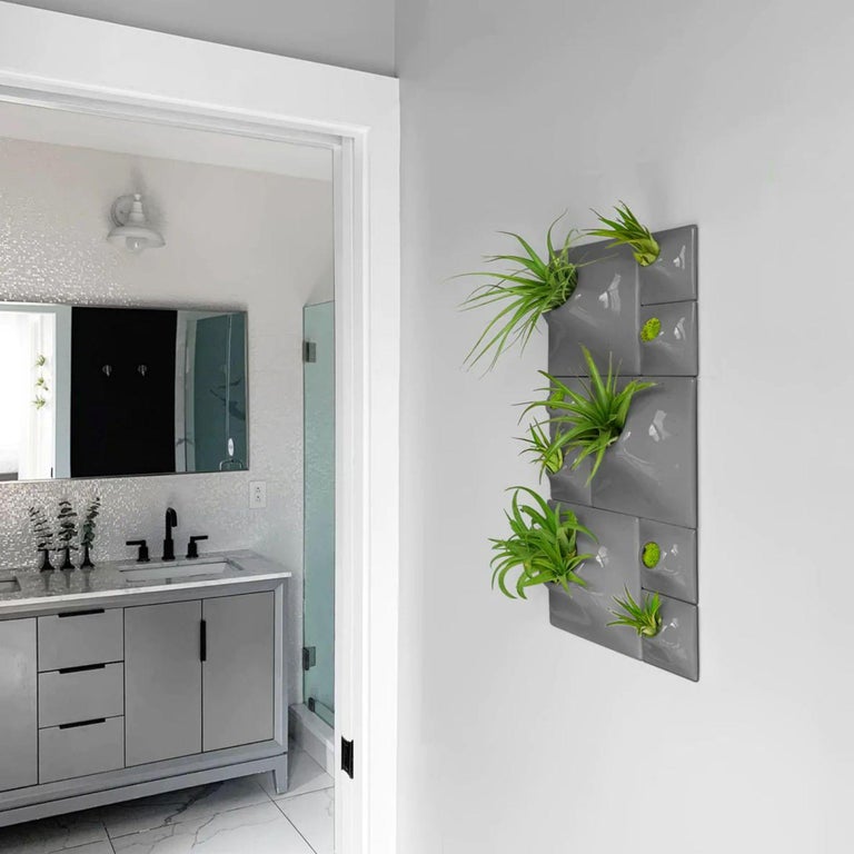 Modern Wall Planter Plant Wall Art Living Wall Art Node BR3 Dark