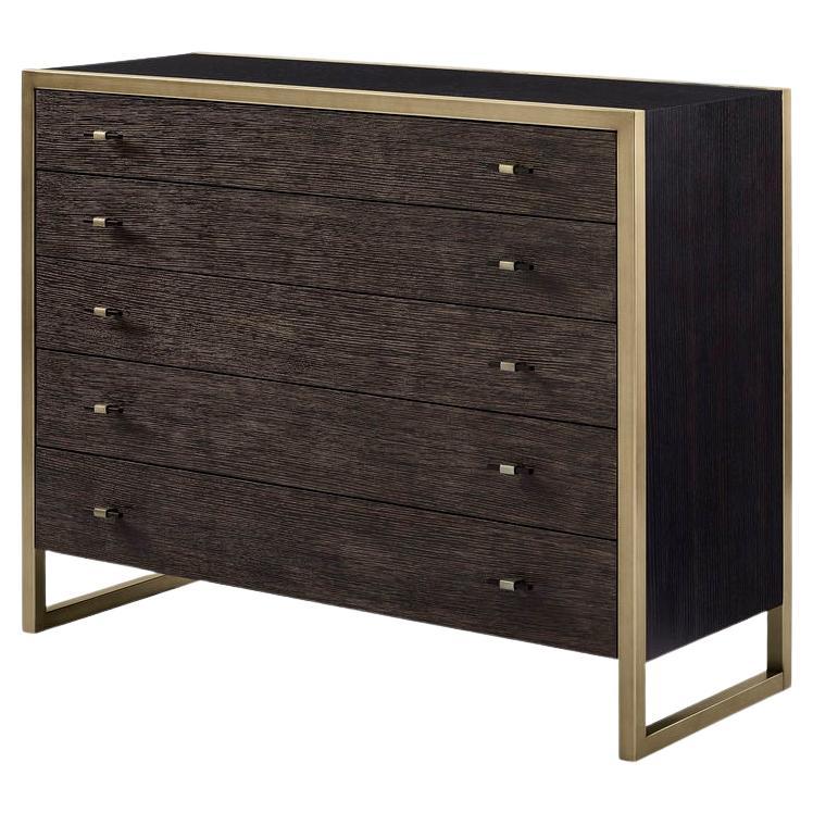 Modern Cerused Chest of Drawers For Sale