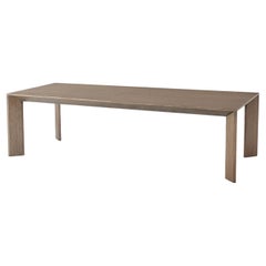 Table de salle à manger moderne en chêne cérusé, 108