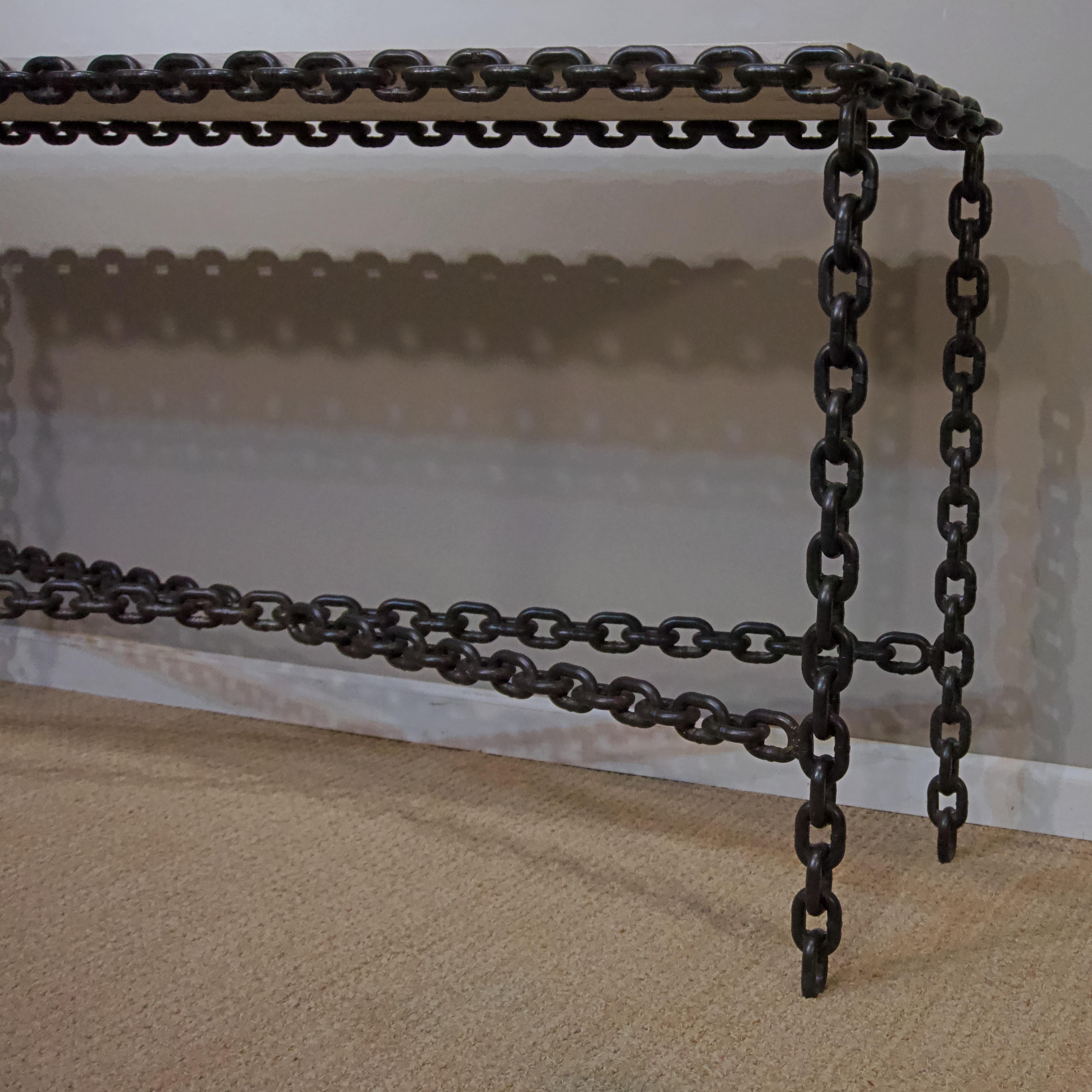 chain link table legs