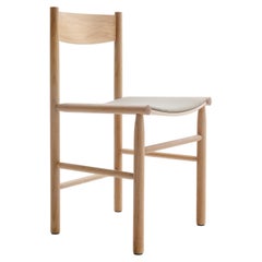 Modern Chair 'AKADEMIA' by Wesley Walters & Salla Luhtasela, Fabric/Light Oak