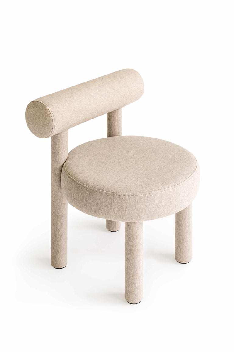 Modern Chair Gropius CS1 in Wool Fabric by Noom For Sale 3
