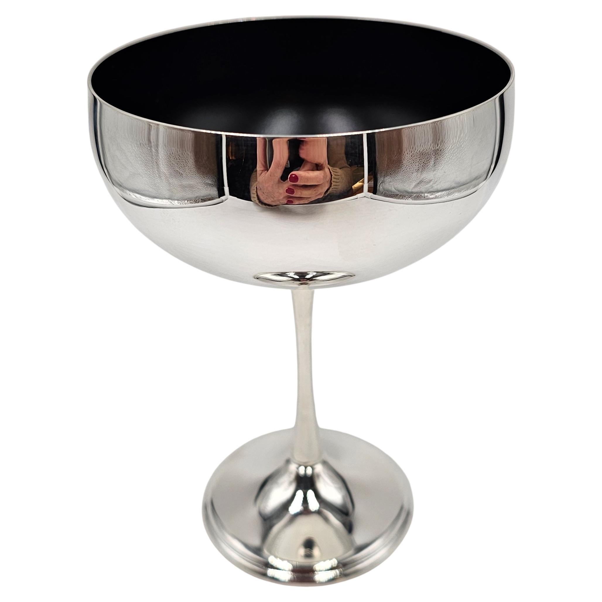 Moderna Copa Champagner Plateada Negra Sofina Boutique Kitzbühel