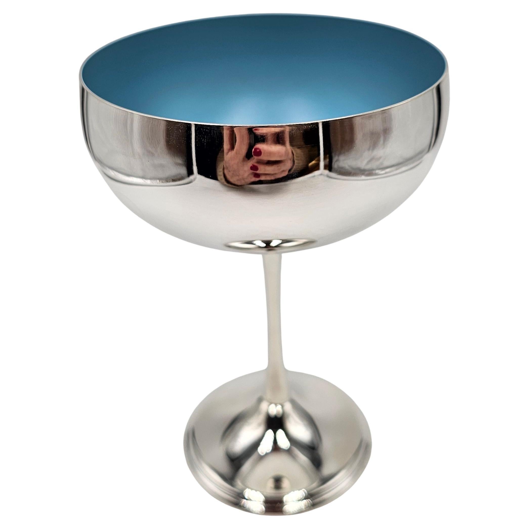Taza Champagner Moderna Plateada Azul Sofina Boutique Kitzbühel