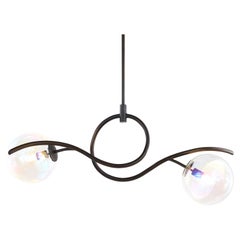 Modern Chandelier, Bronze Dark Patina Finish, Ballet Collection