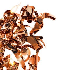 Modern Chandelier in a Copper Finish, Kelp Collection, by Brand van Egmond