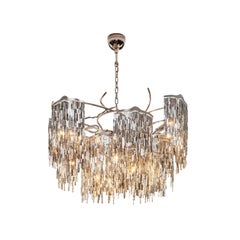 Lustre moderne en finition nickel, collection Arthur, de Brand Van Egmond