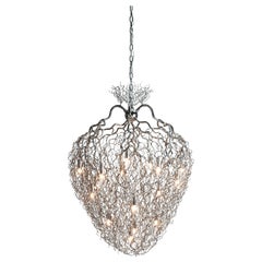 Modern Chandelier in a Nickel Finish, Hollywood Collection, by Brand van Egmond